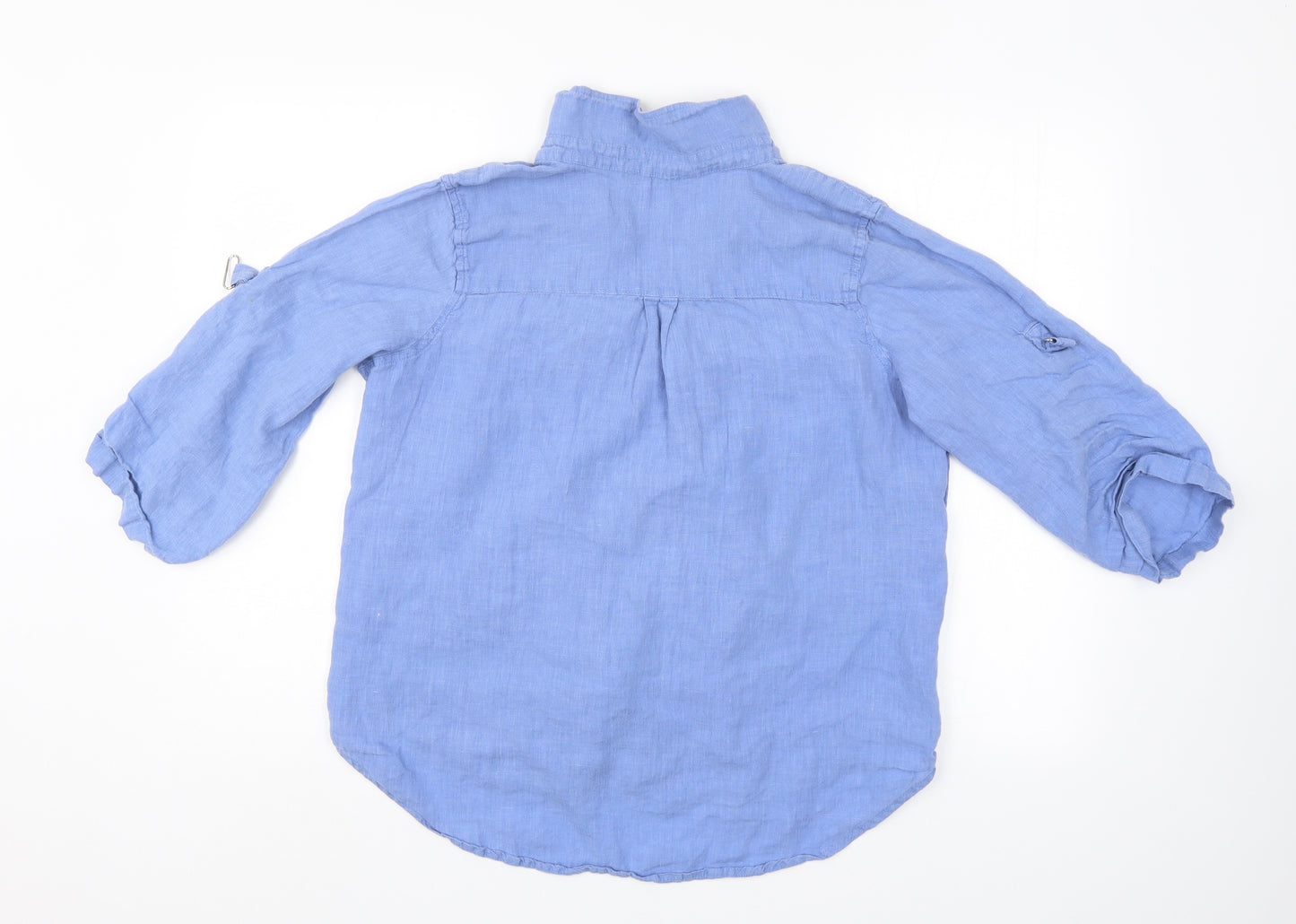 the shirt company Womens Blue   Basic Button-Up Size 14