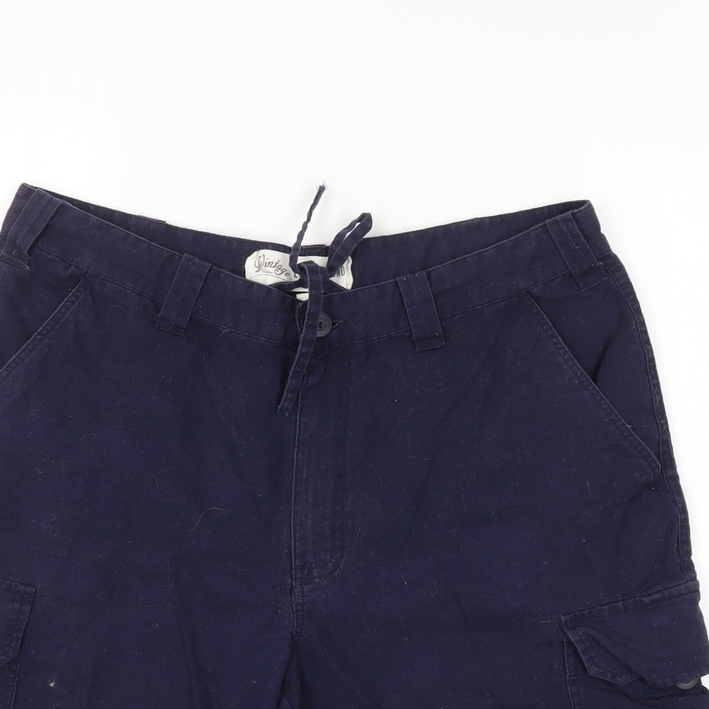 Urban Spirit Mens Blue   Cargo Shorts Size 34
