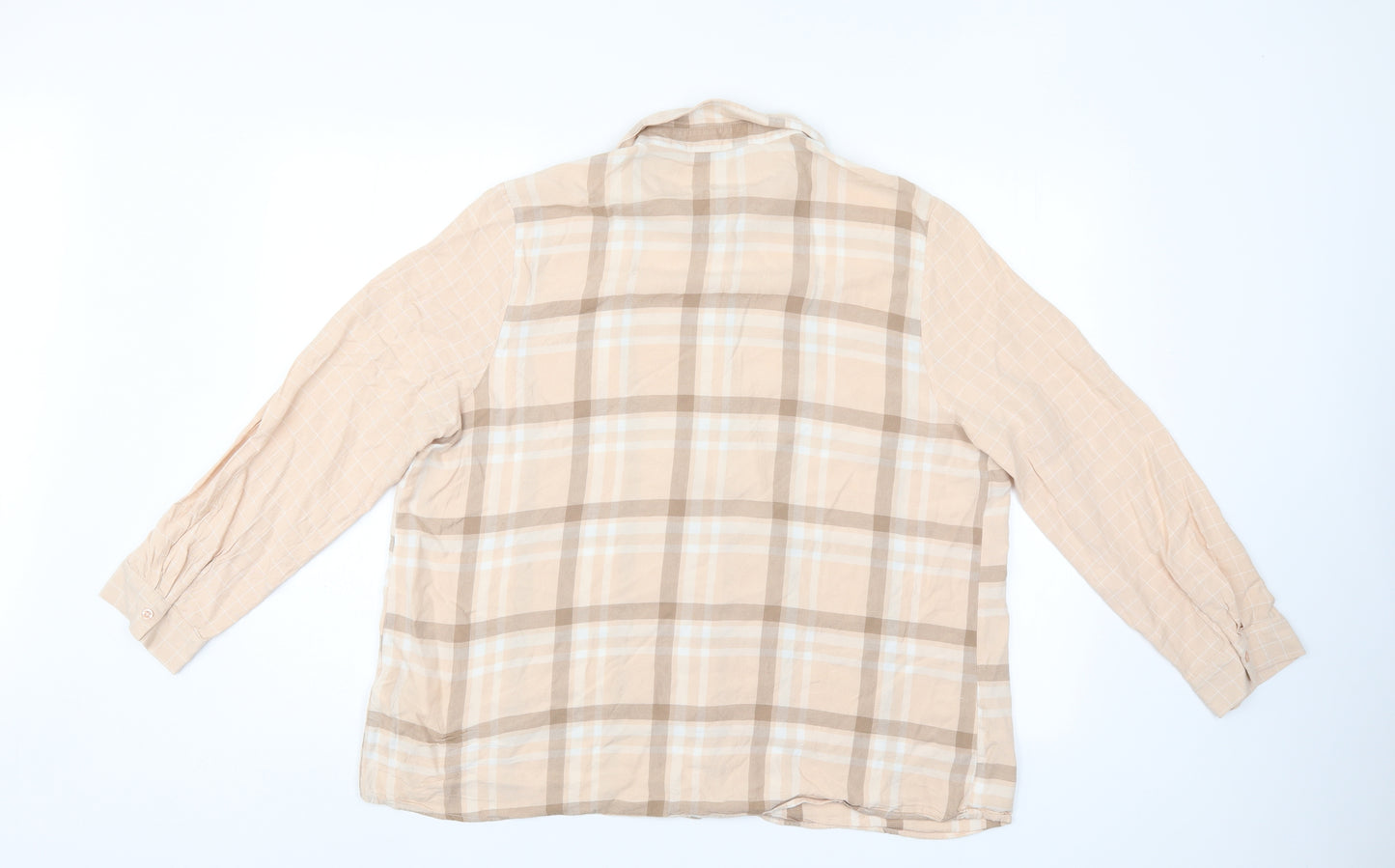 TU Womens Pink Check  Basic Button-Up Size 20
