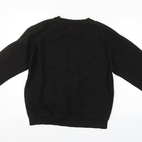 Just Hoods Mens Black   Pullover Sweatshirt Size M