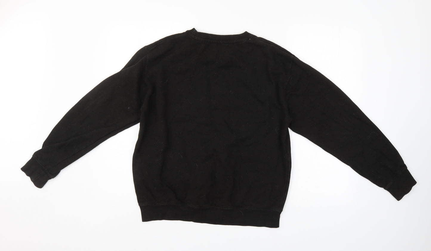 Just Hoods Mens Black   Pullover Sweatshirt Size M
