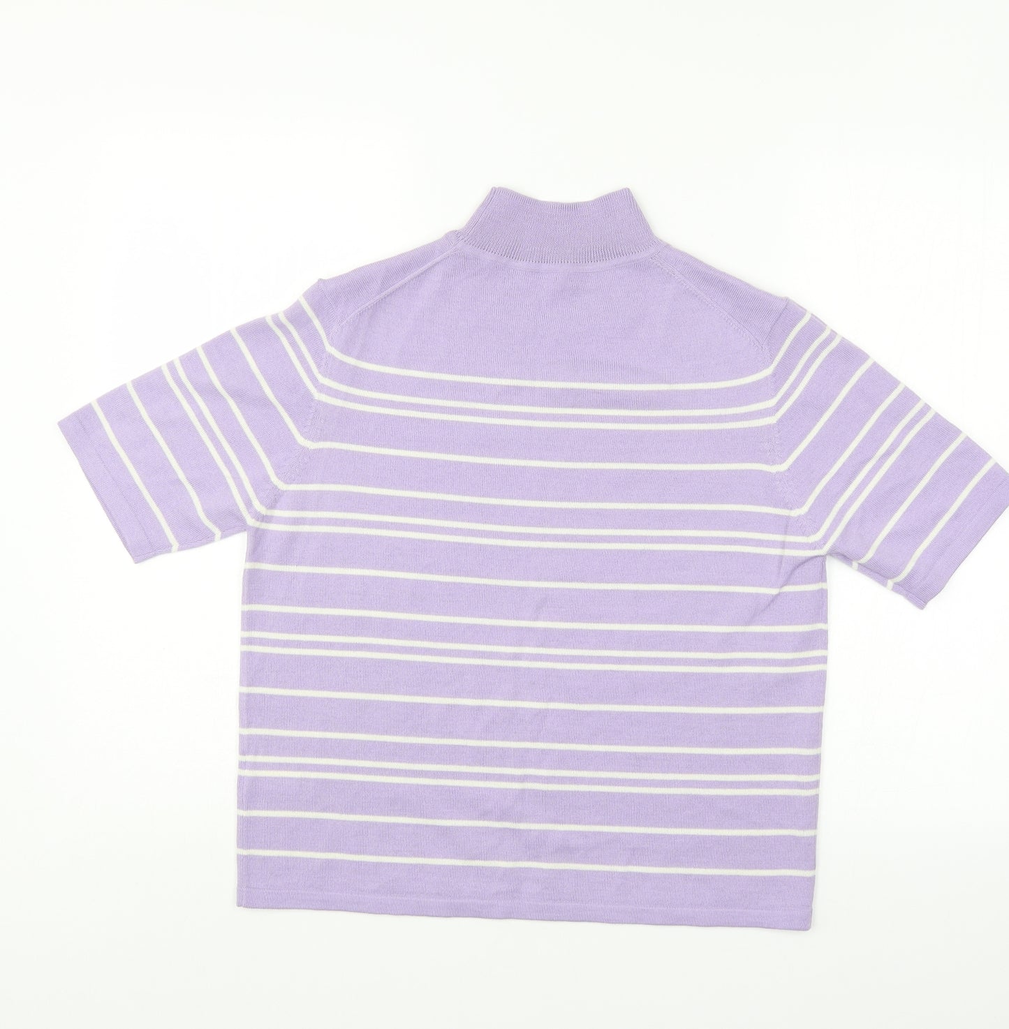 Marks and Spencer Womens Purple Striped  Pullover Jumper Size 16