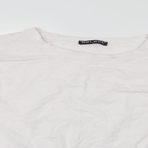Select Womens White   Pullover Jumper Size L