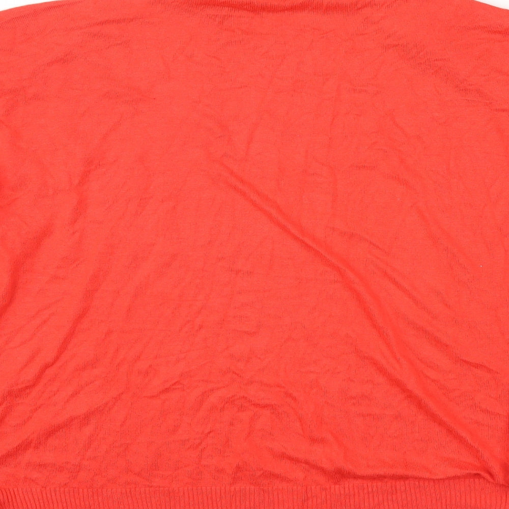 Primark Womens Orange   Cardigan Jumper Size 10
