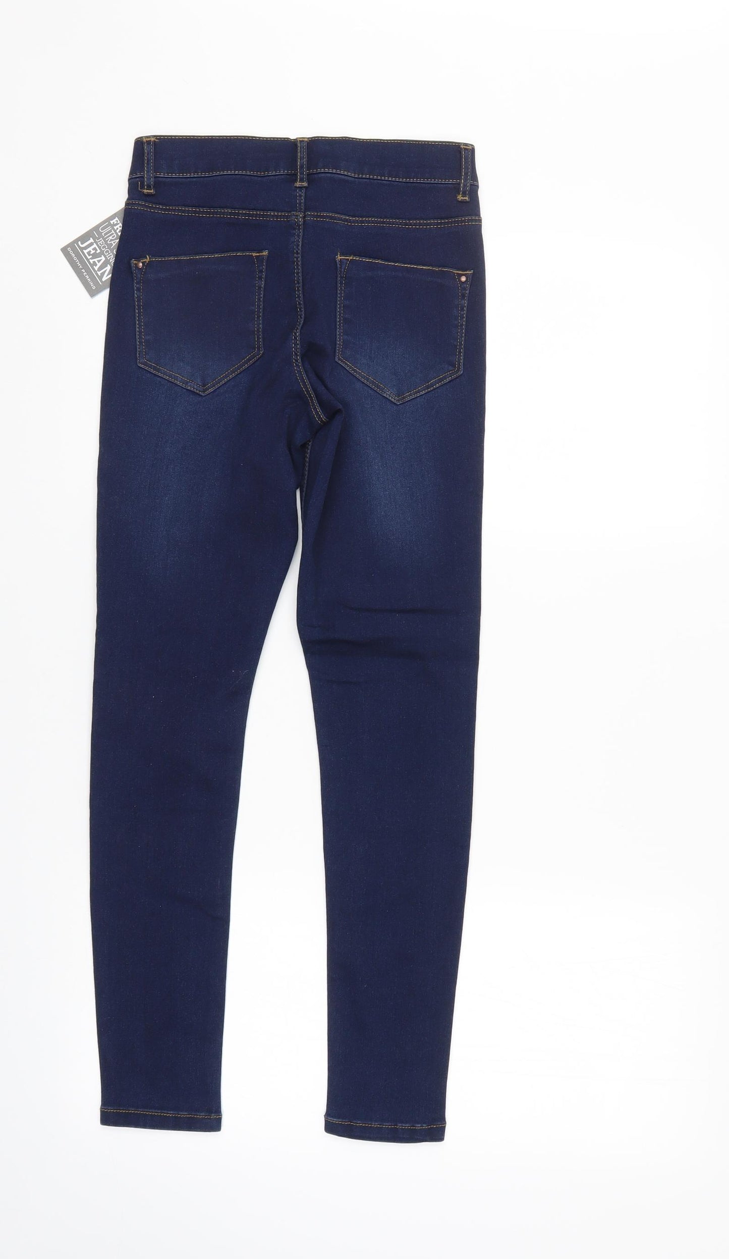 Dorothy Perkins Womens Blue  Denim Tapered Jeans Size 6 L26 in