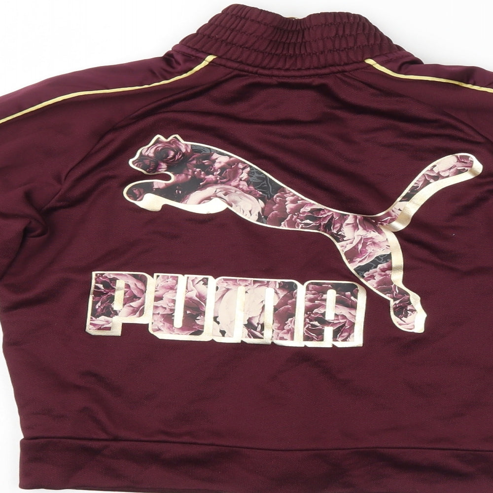 PUMA Womens Purple   Jacket  Size S  - Track Top