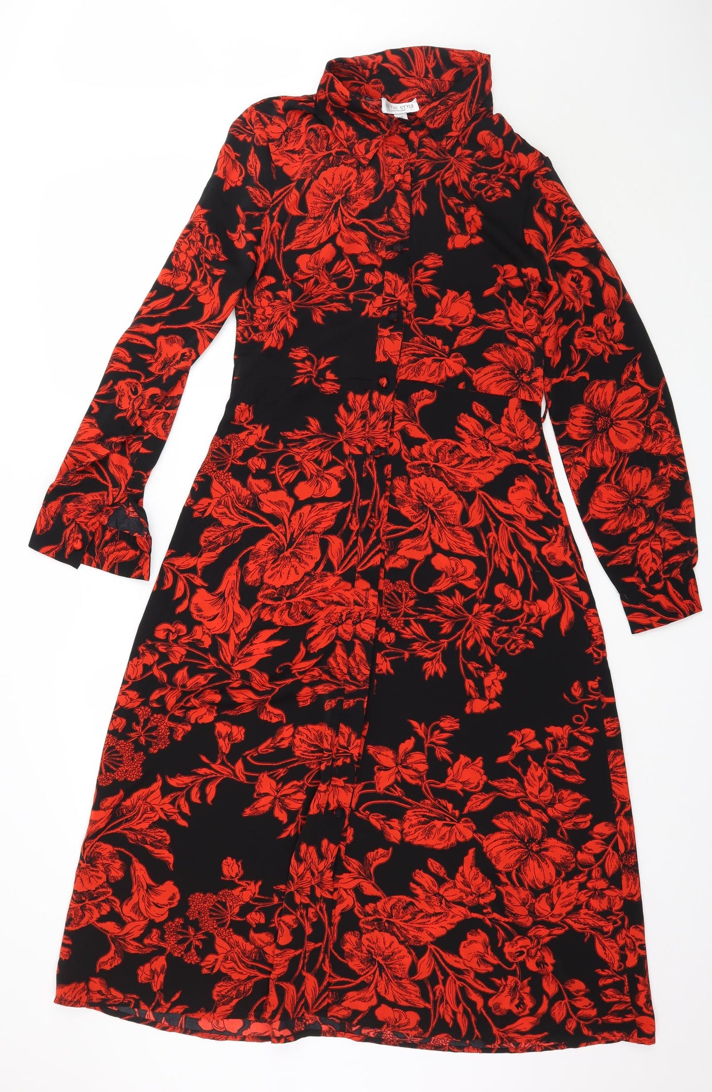 In the Style Womens Multicoloured Floral  A-Line  Size 10