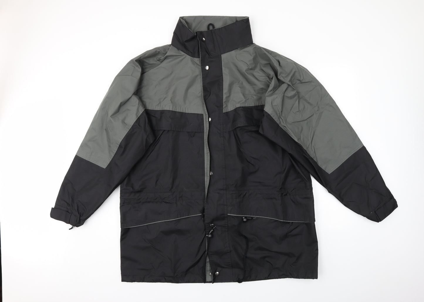 Preworn Mens Black   Anorak Coat Size XL