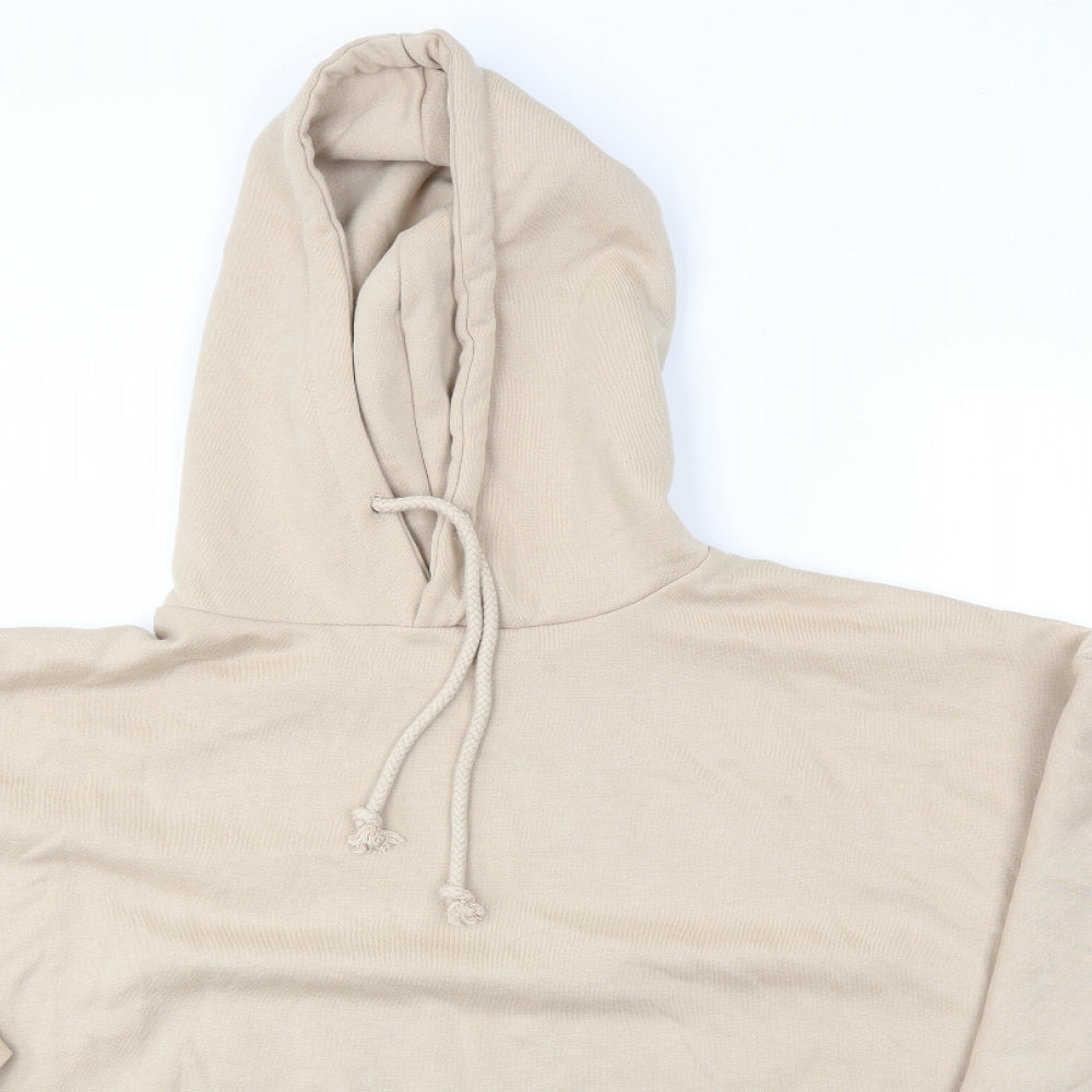 Pull&Bear Mens Beige   Pullover Hoodie Size L