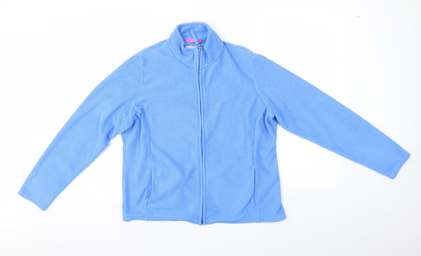 M&S Womens Blue   Full Zip Jumper Size 16  - Fleece