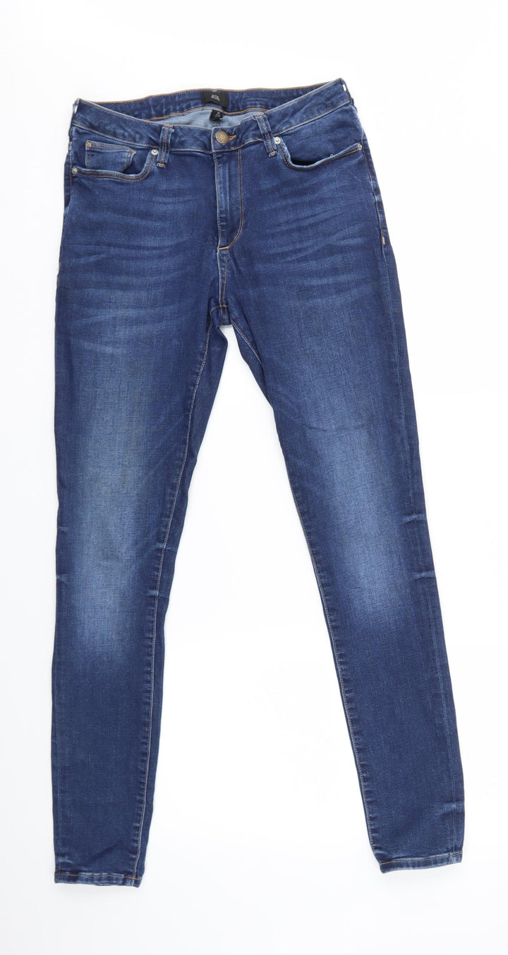 River Island Womens Blue Denim Skinny Jeans Size S L32 in