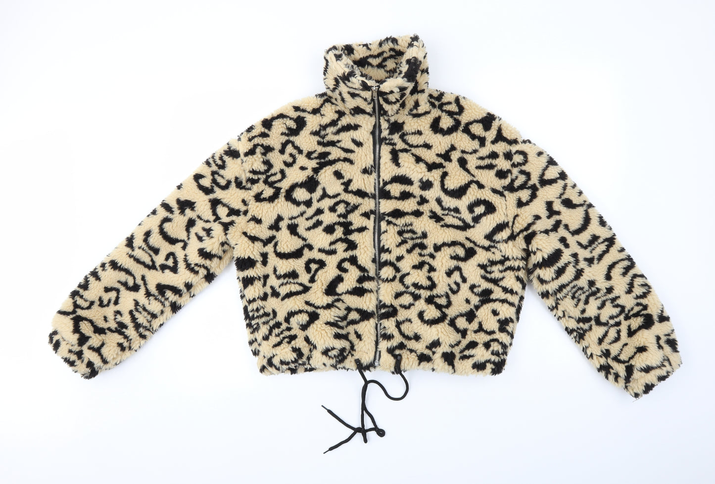 Missguided Womens Multicoloured Animal Print  Jacket Coat Size 6