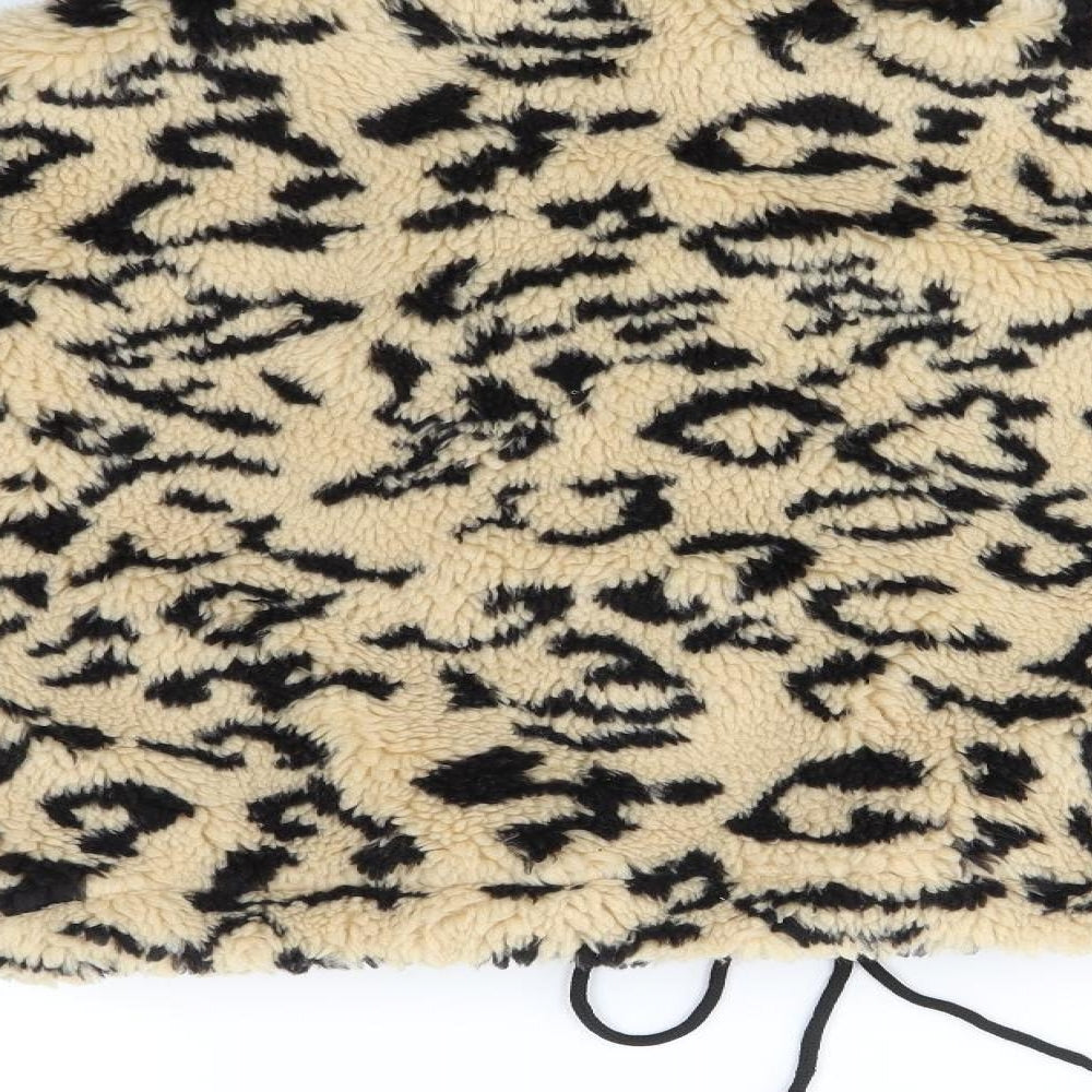 Missguided Womens Multicoloured Animal Print  Jacket Coat Size 6