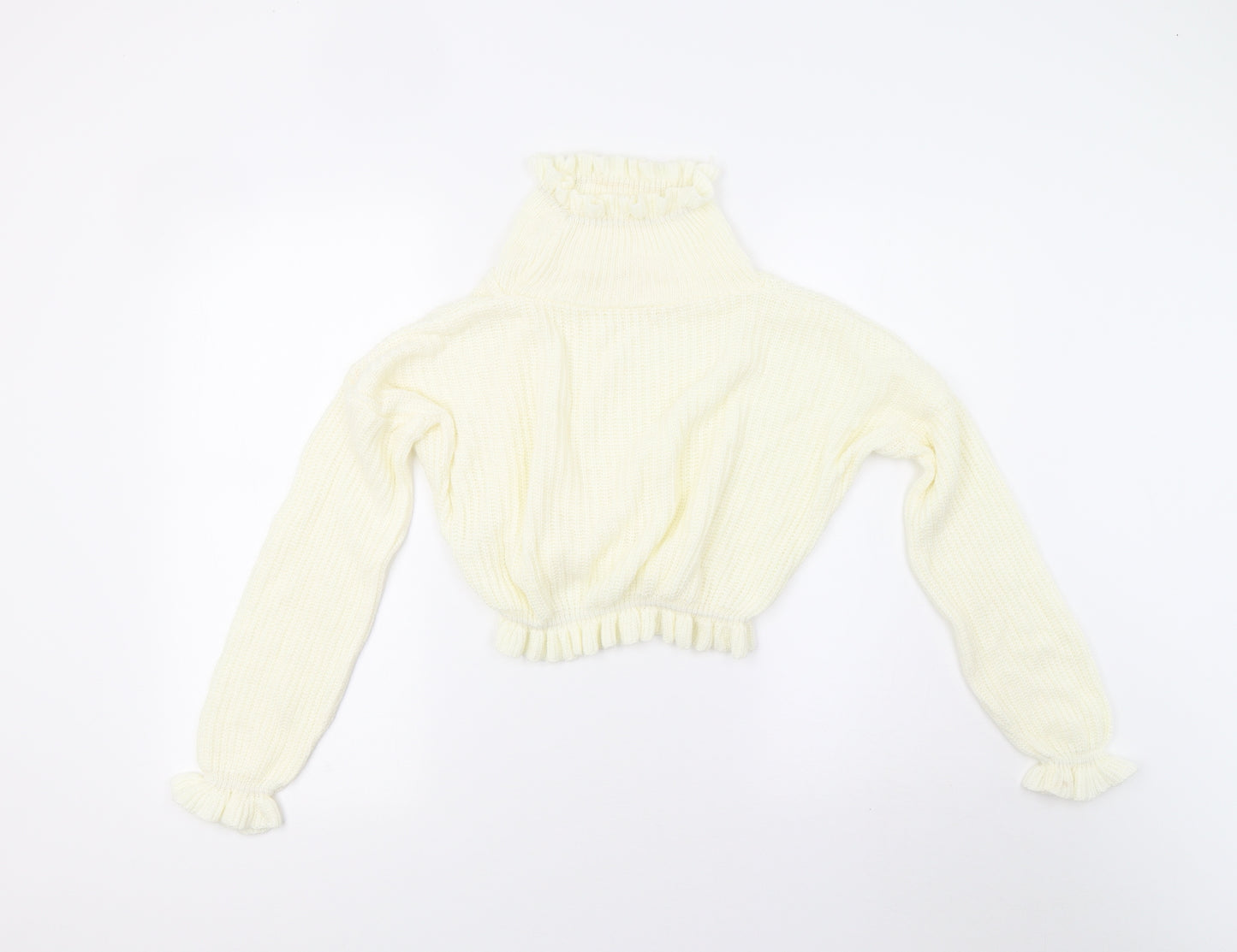 Preworn Womens Ivory  Knit Pullover Jumper Size S