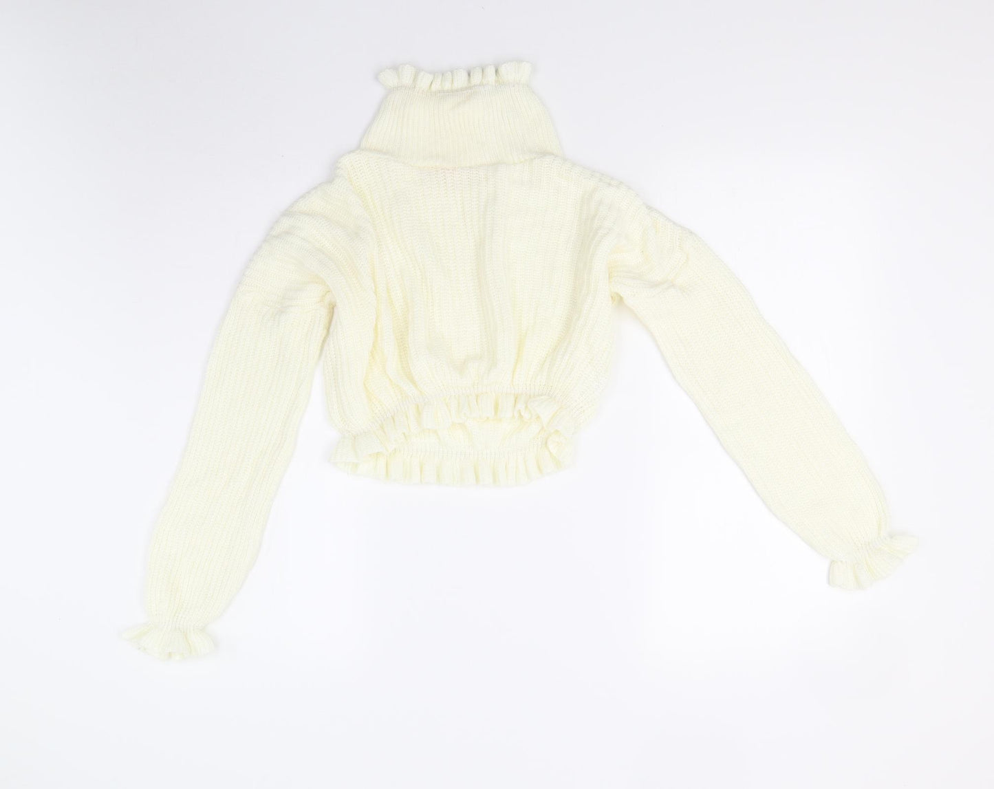 Preworn Womens Ivory  Knit Pullover Jumper Size S