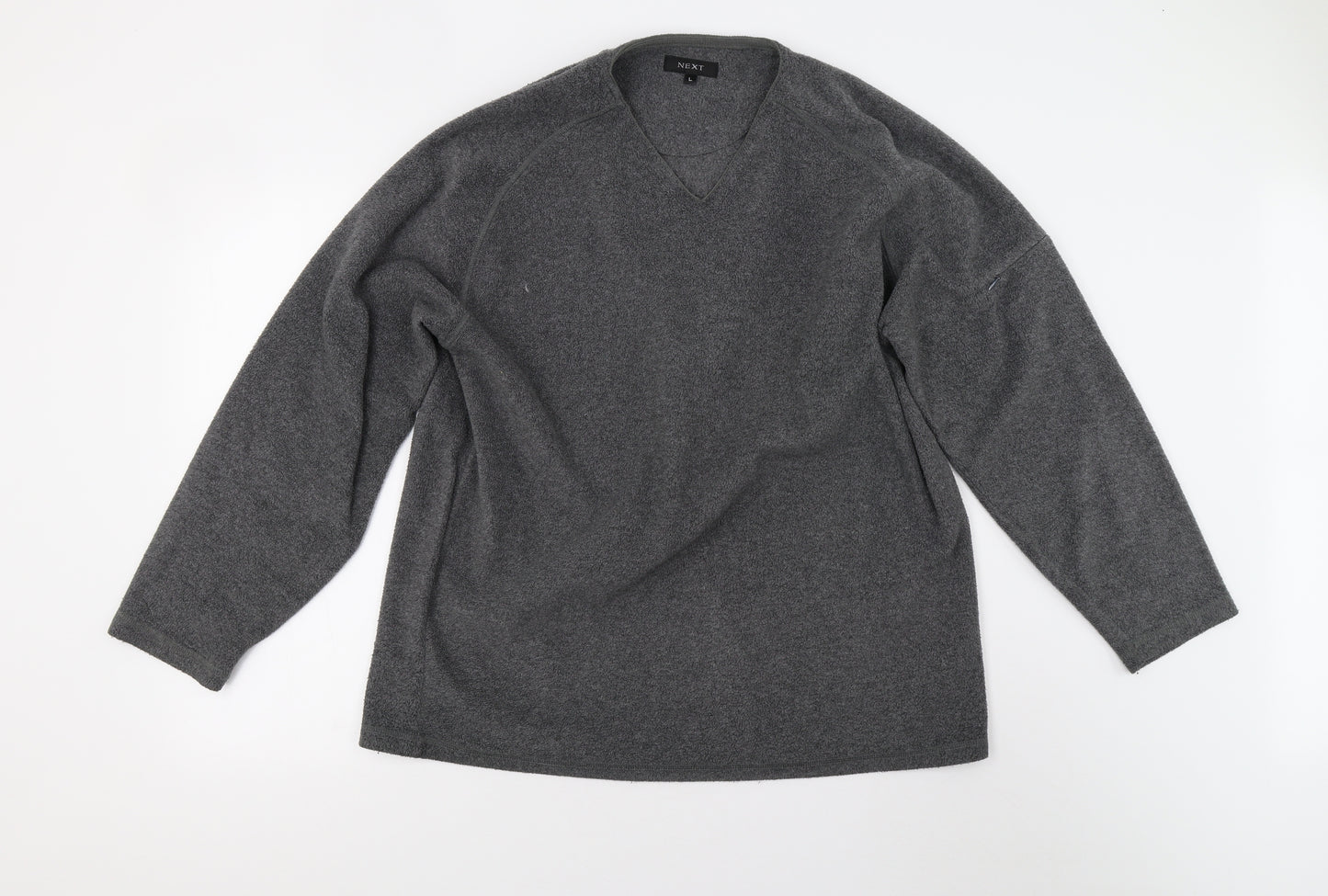 NEXT Mens Grey  Fleece Pullover Jumper Size L