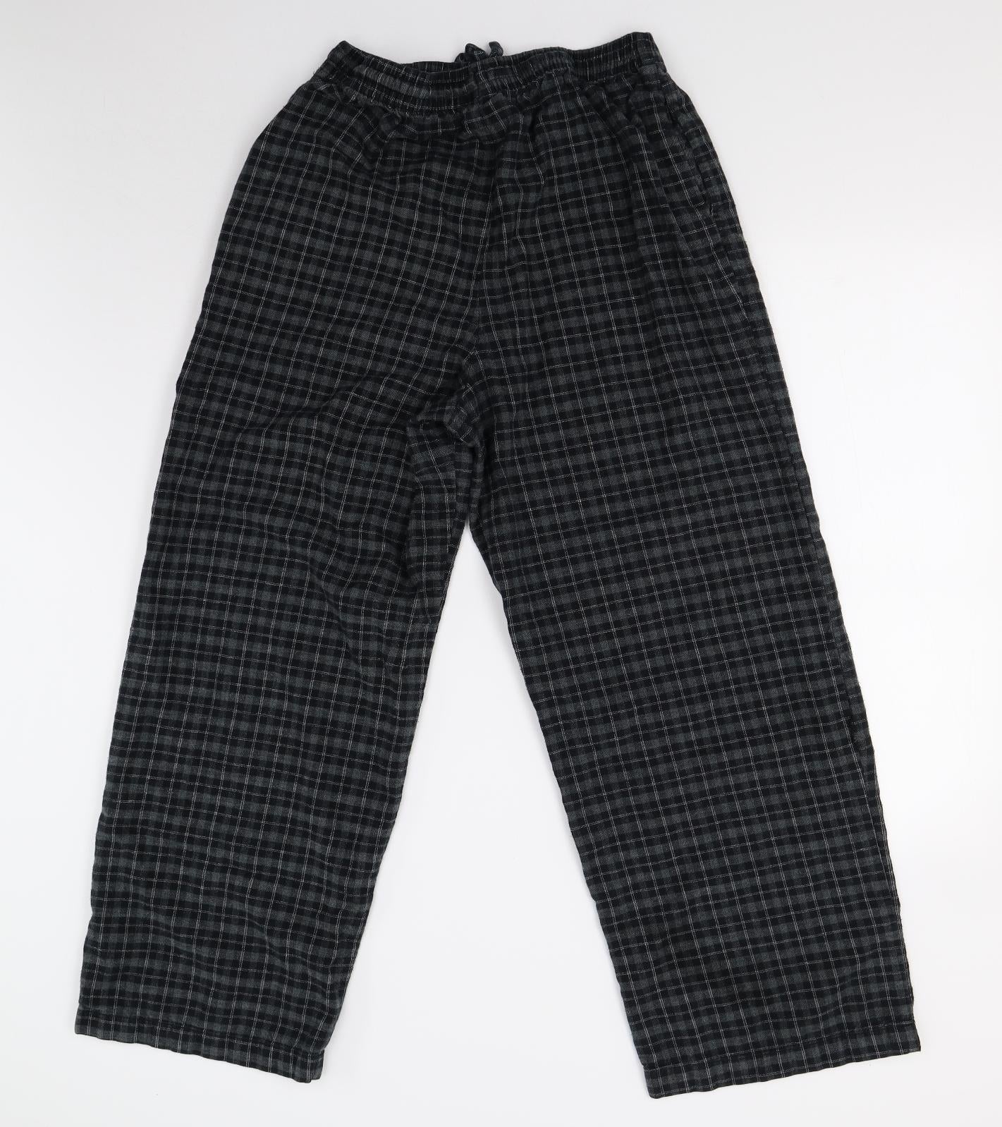 NEXT Mens Grey Check Flannel  Pyjama Pants Size M