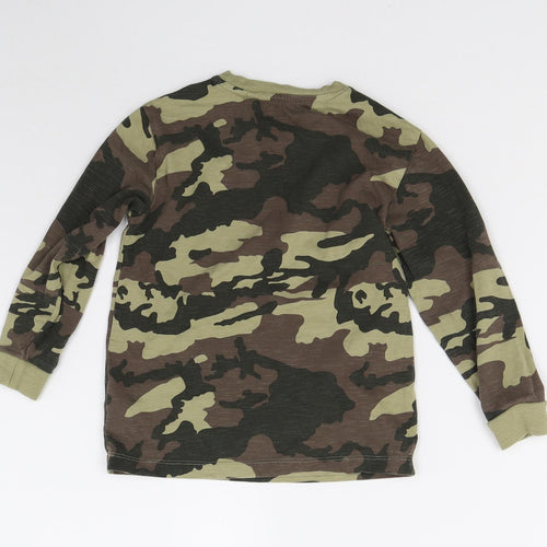NEXT Boys Green Camouflage  Basic T-Shirt Size 5 Years