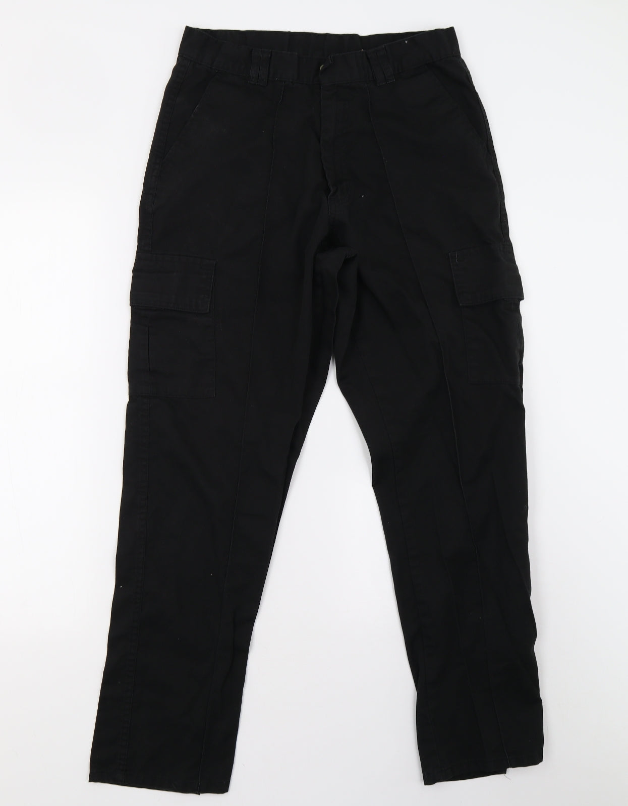 Uneek Womens Black   Cargo Trousers Size 30 L29 in