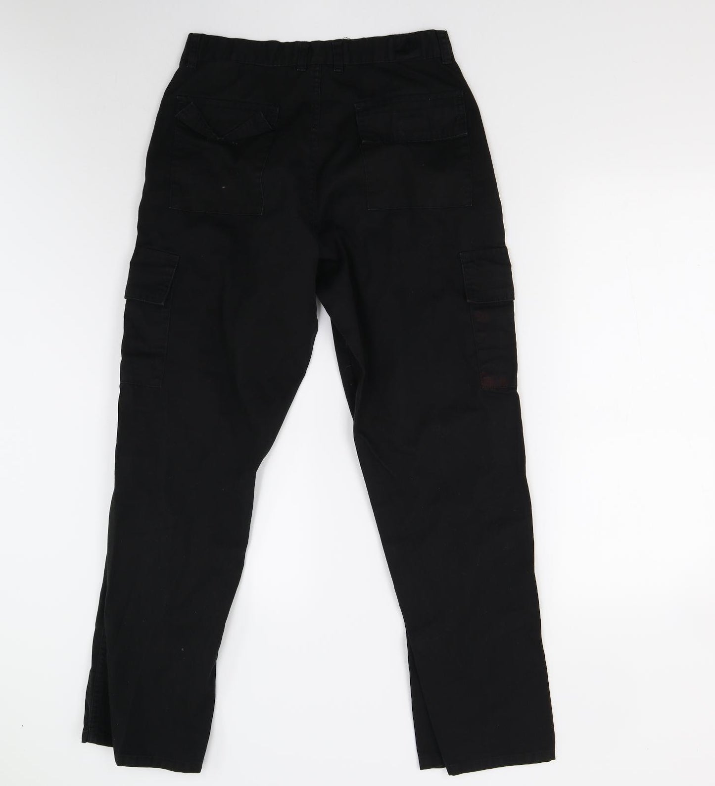 Uneek Womens Black   Cargo Trousers Size 30 L29 in
