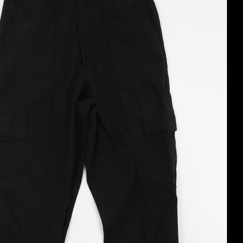 Uneek Womens Black   Cargo Trousers Size 30 L29 in