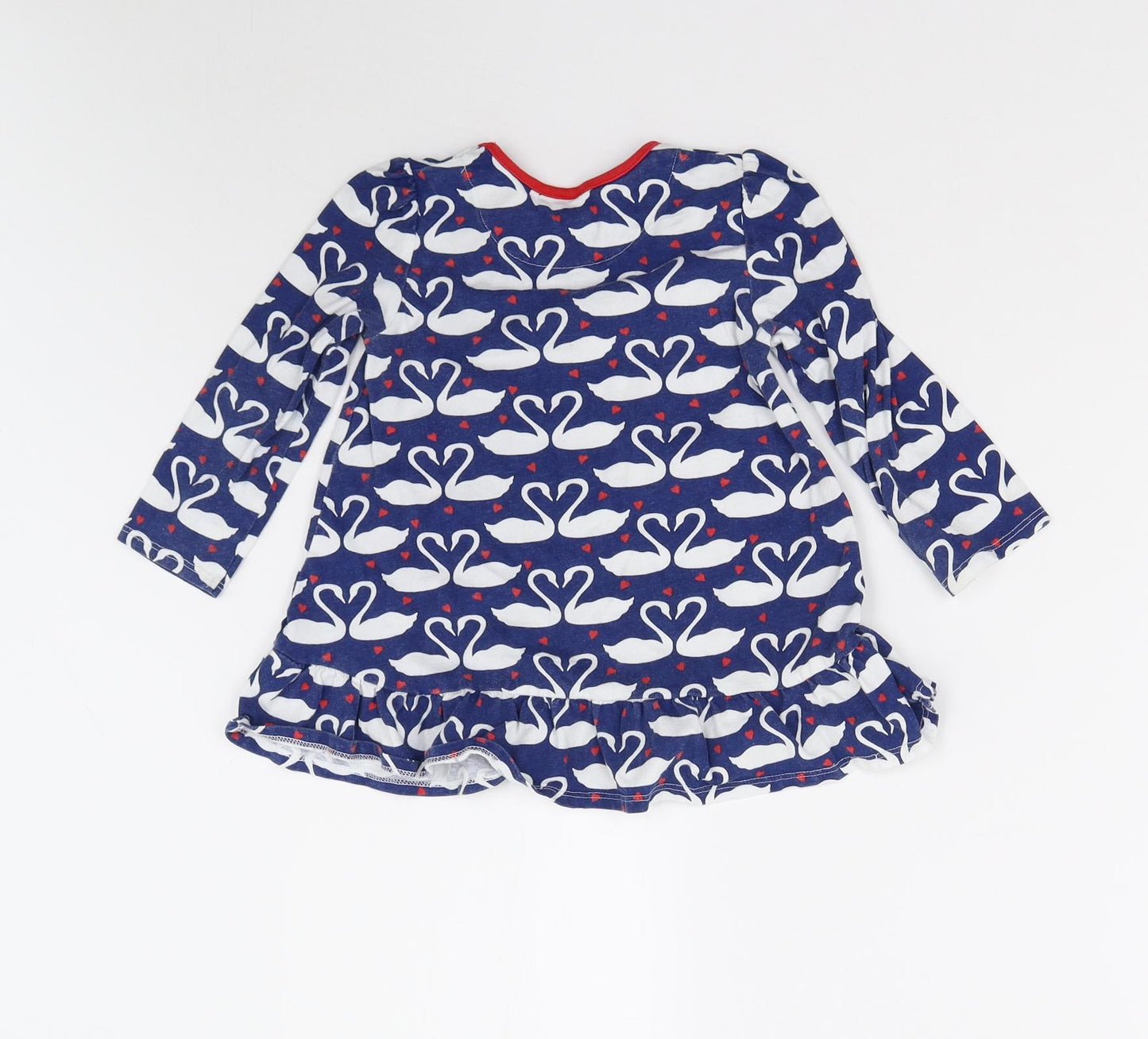 Mini Club Girls Blue   T-Shirt Dress  Size 18-24 Months  - Swans