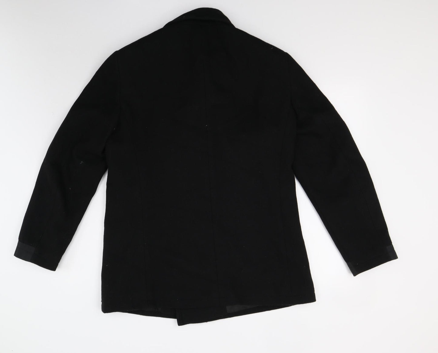 Preworn Womens Black   Overcoat Coat Size L
