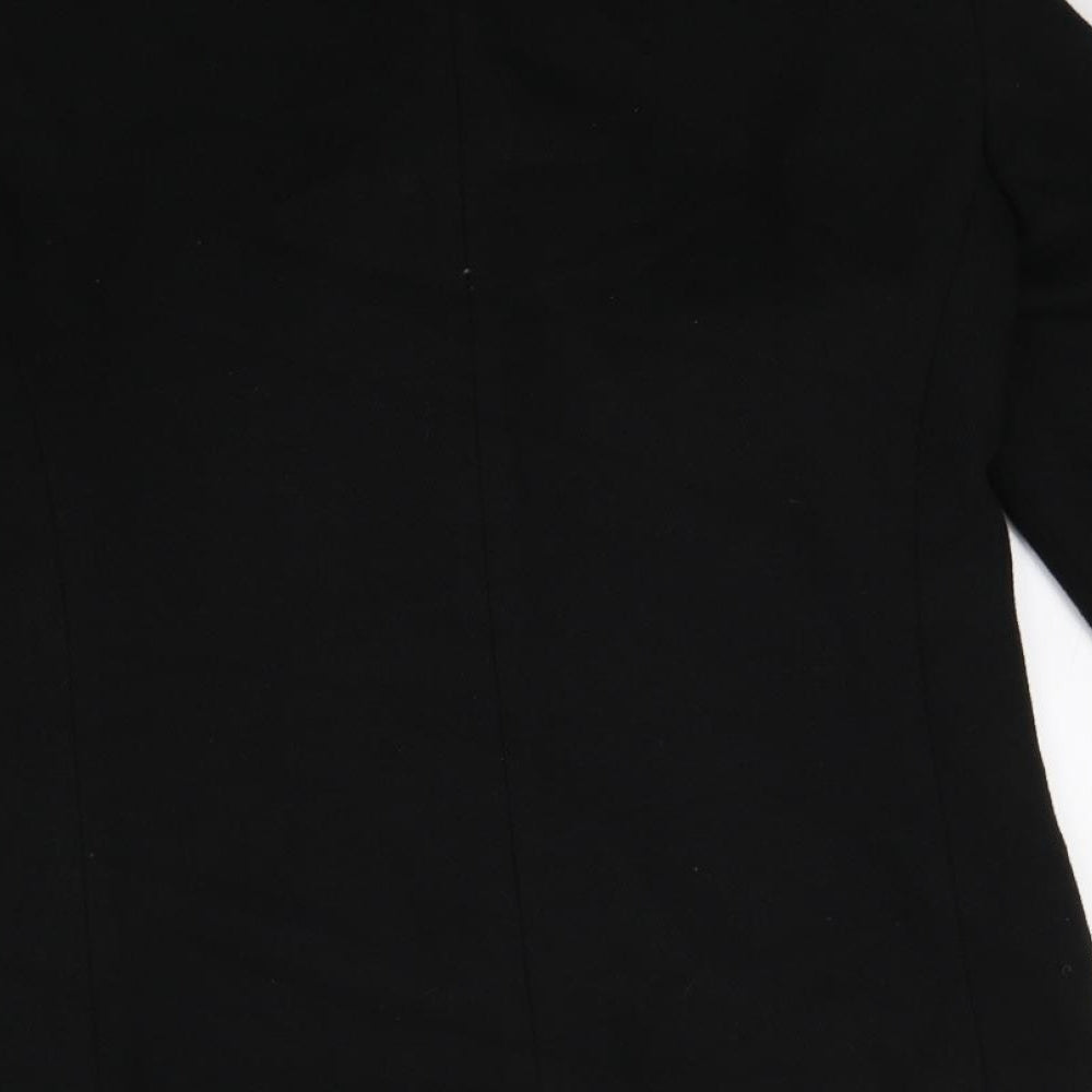Preworn Womens Black   Overcoat Coat Size L