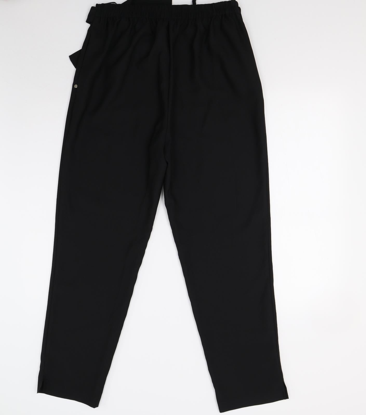 Peacock's Womens Black   Trousers  Size 14 L28 in