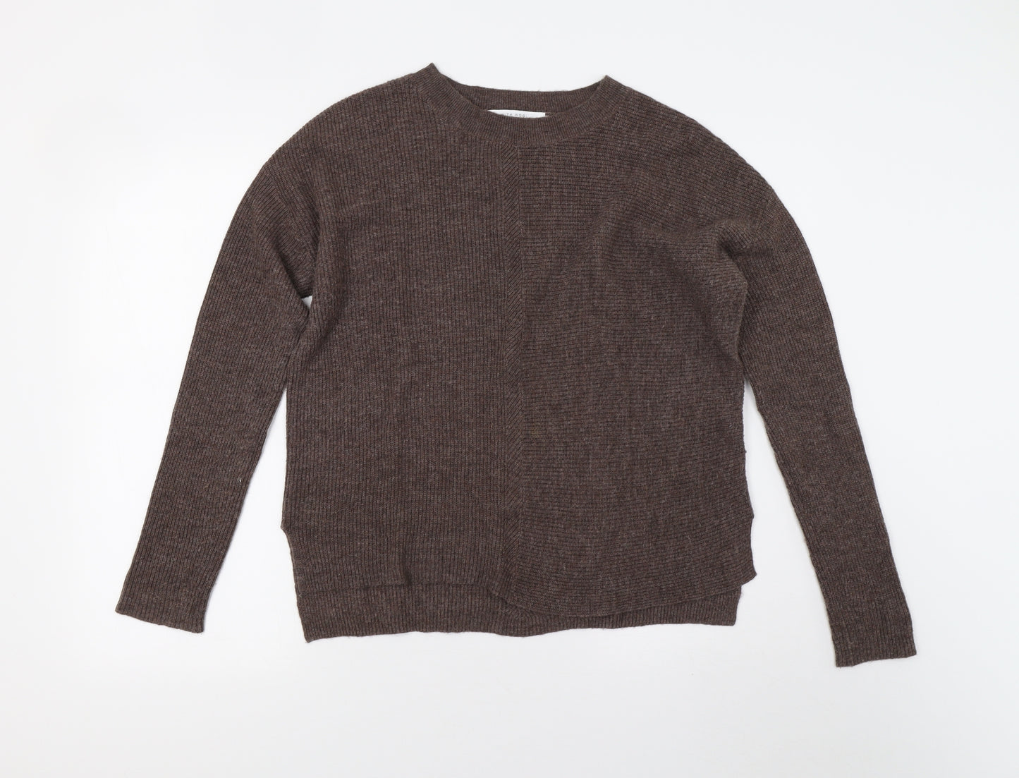 John Lewis Womens Brown  Knit Pullover Jumper Size 10