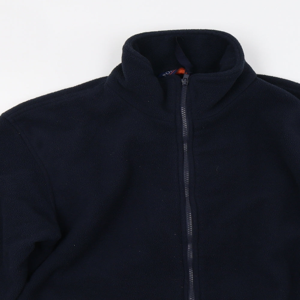 Port West Mens Blue  Fleece Jacket  Size L