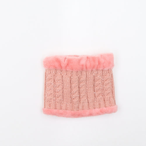 Preworn Girls Pink  Knit Scarf Scarves & Wraps One Size  - Snood