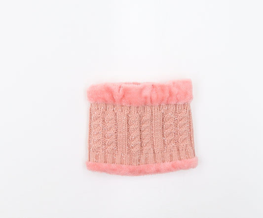 Preworn Girls Pink  Knit Scarf Scarves & Wraps One Size  - Snood
