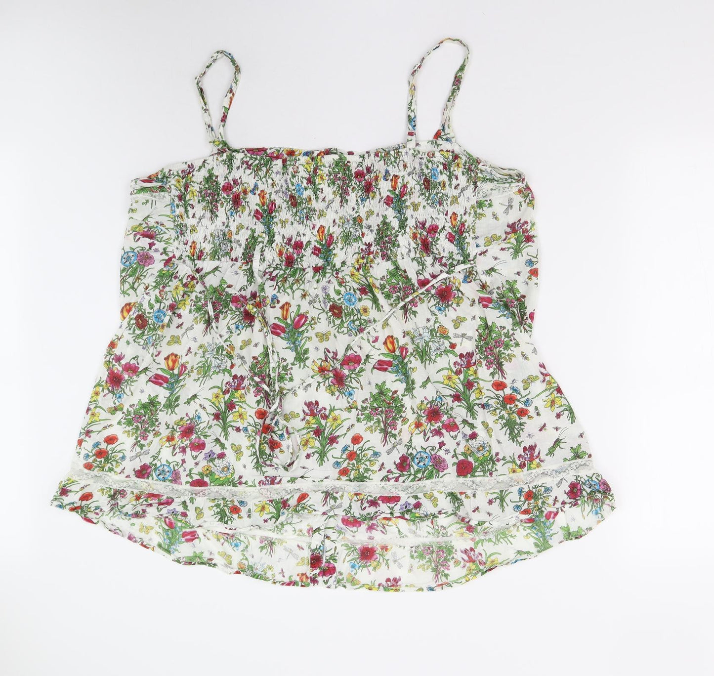 Agenda Womens Multicoloured Floral  Camisole Tank Size 26