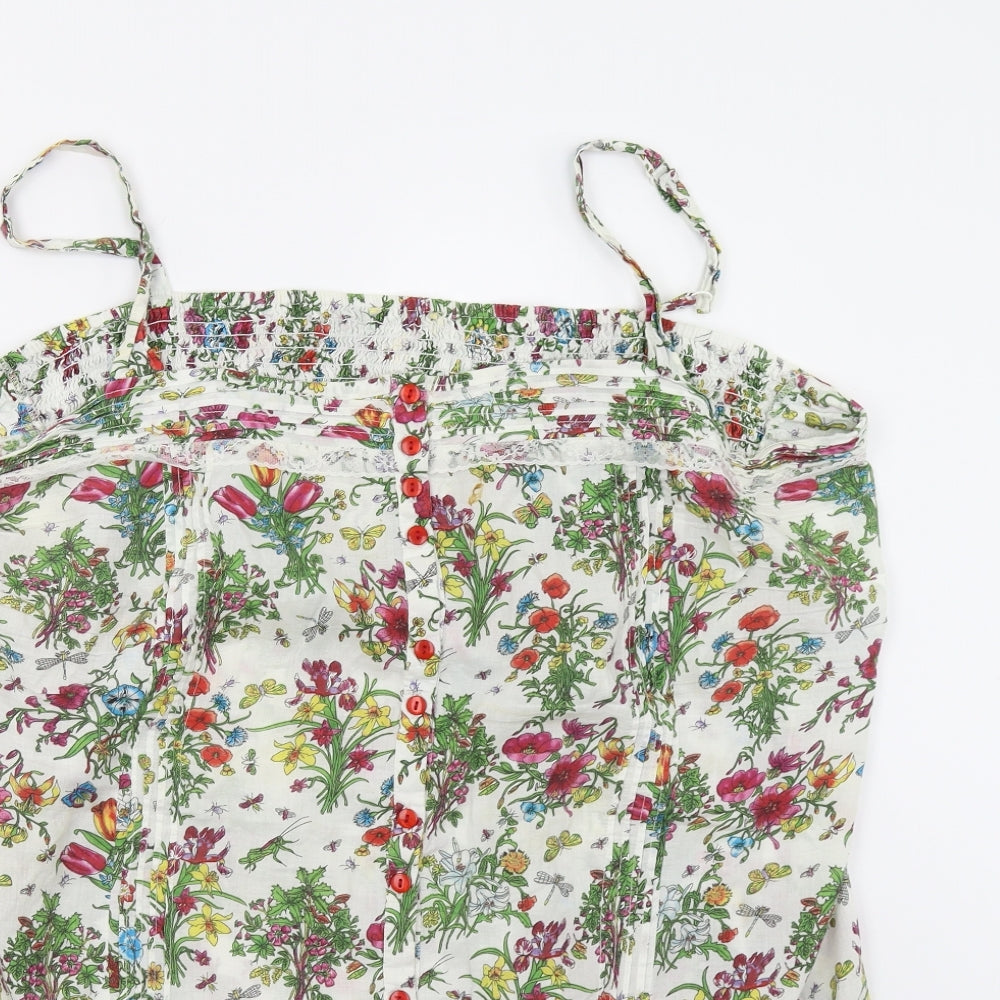Agenda Womens Multicoloured Floral  Camisole Tank Size 26