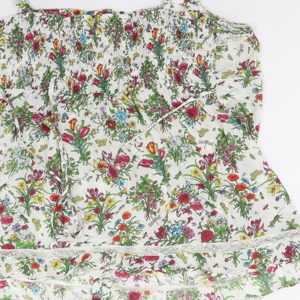 Agenda Womens Multicoloured Floral  Camisole Tank Size 26