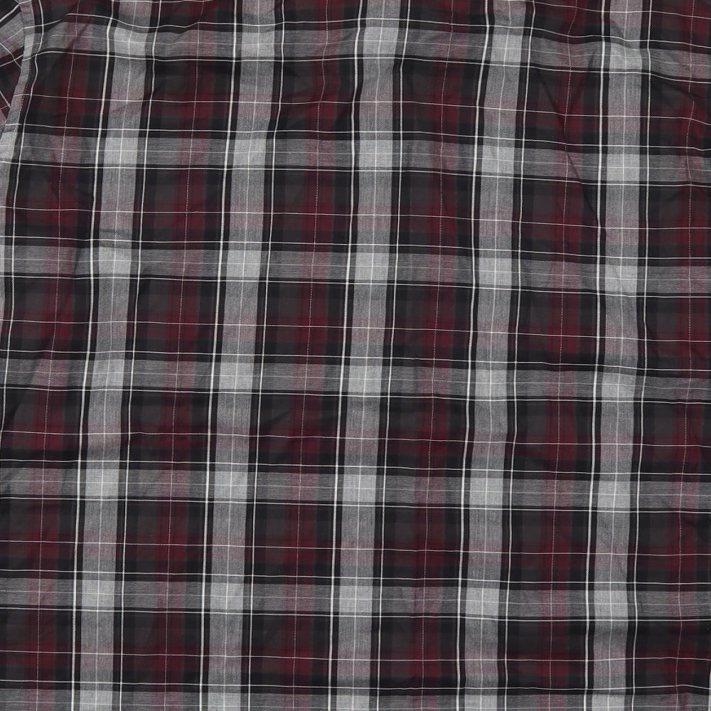 Blue Harbour Mens Red Check   Button-Up Size XL