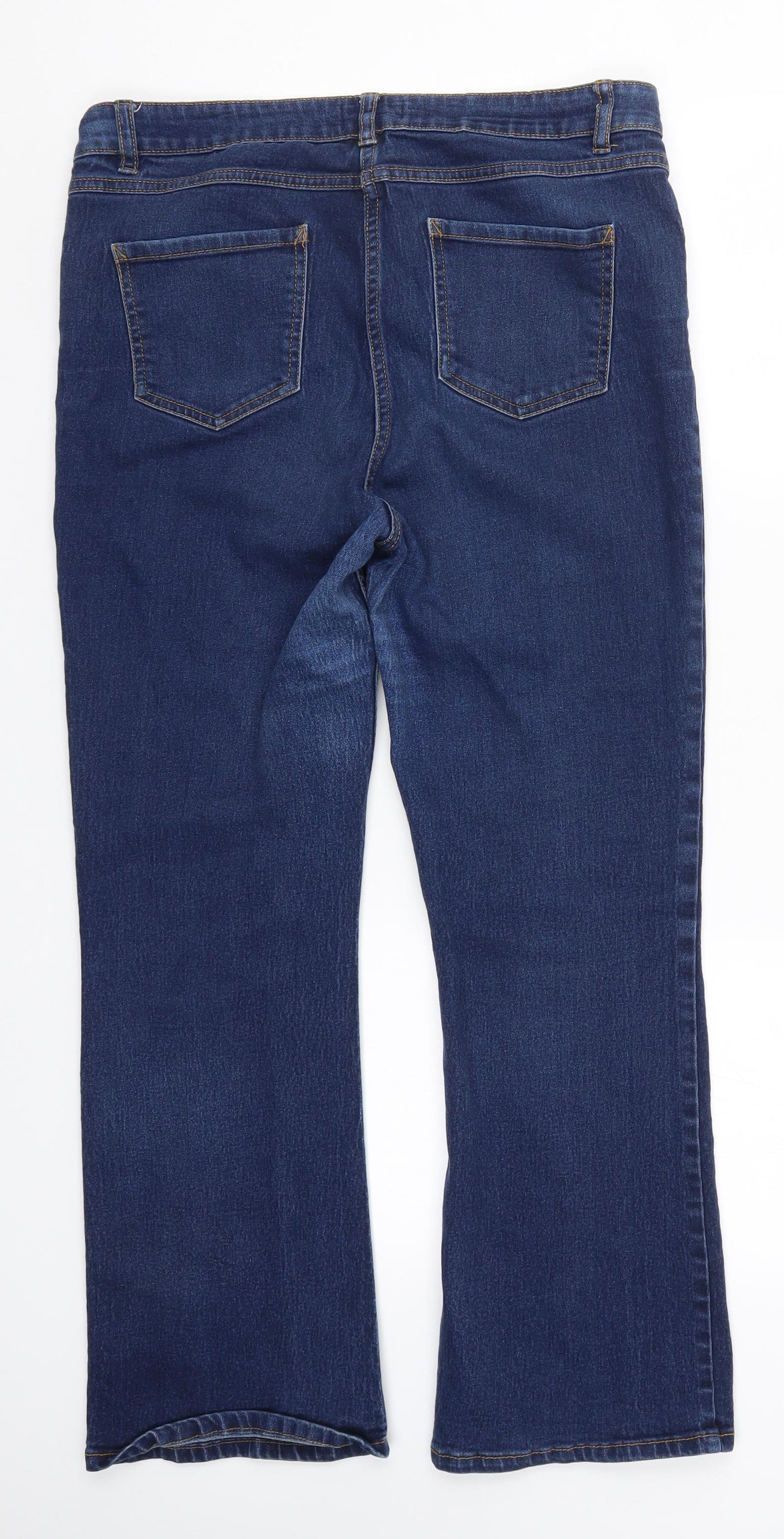 Matalan Womens Blue  Denim Straight Jeans Size 14 L27 in
