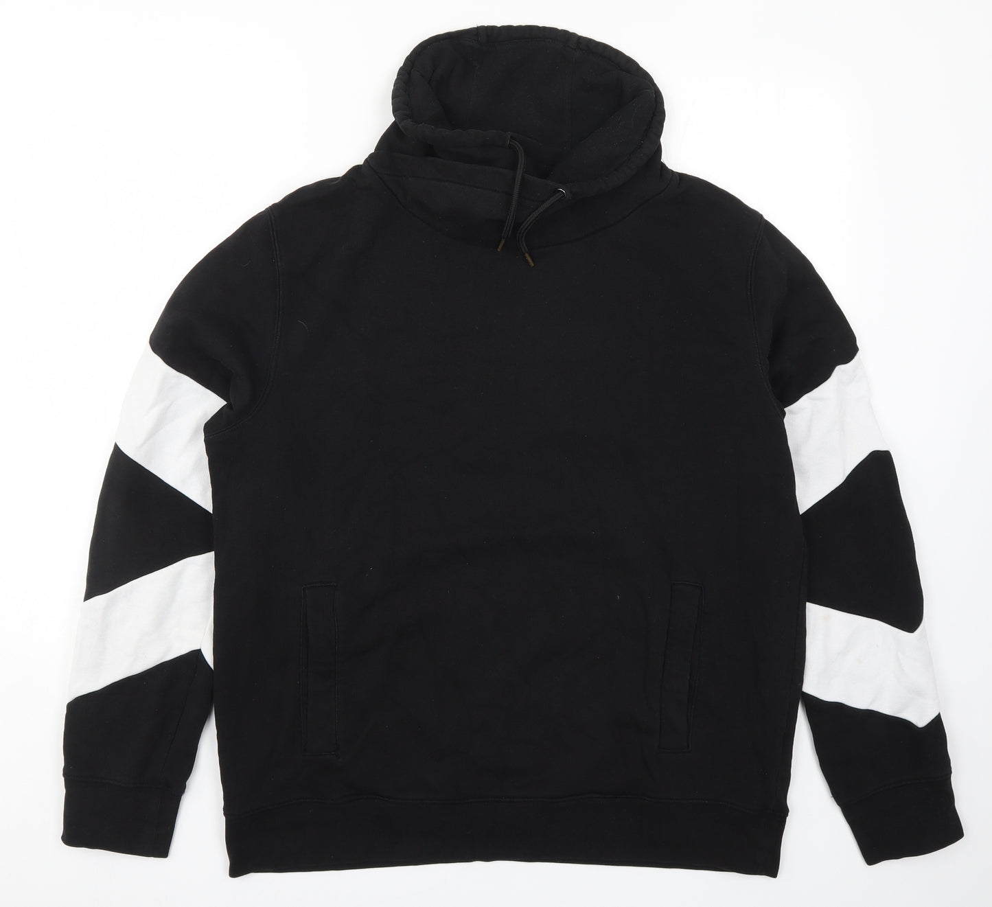 H&M Mens Black   Pullover Sweatshirt Size XL  - Black and White