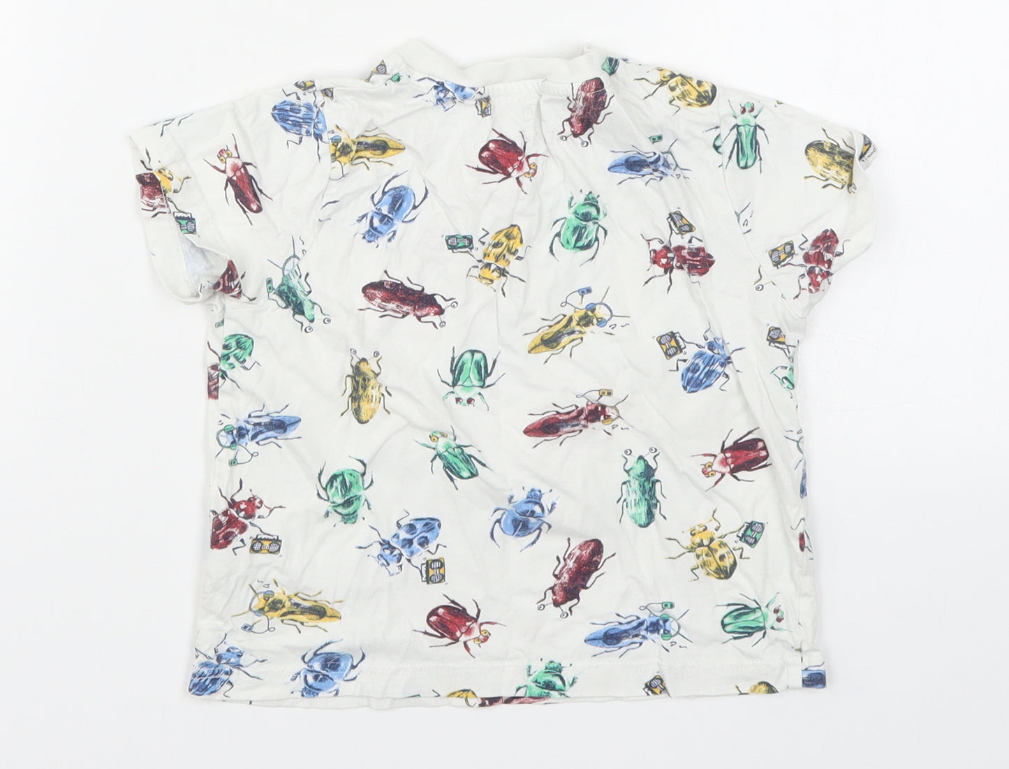 F&F Boys Multicoloured   Basic T-Shirt Size 3-4 Years  - Bugs and Beetles