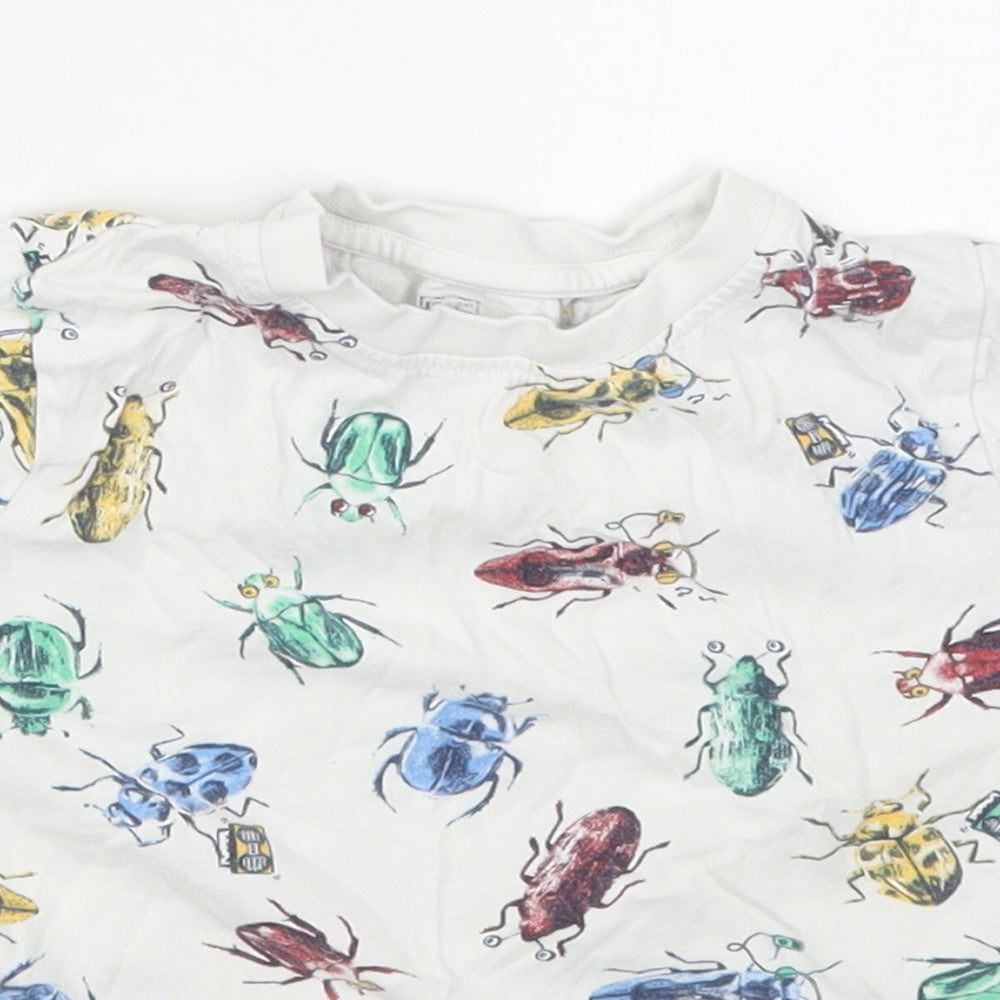 F&F Boys Multicoloured   Basic T-Shirt Size 3-4 Years  - Bugs and Beetles