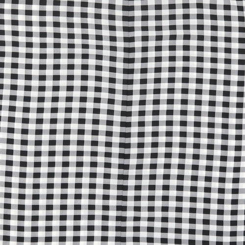 Peacocks Womens Grey Check  Basic T-Shirt Size 14