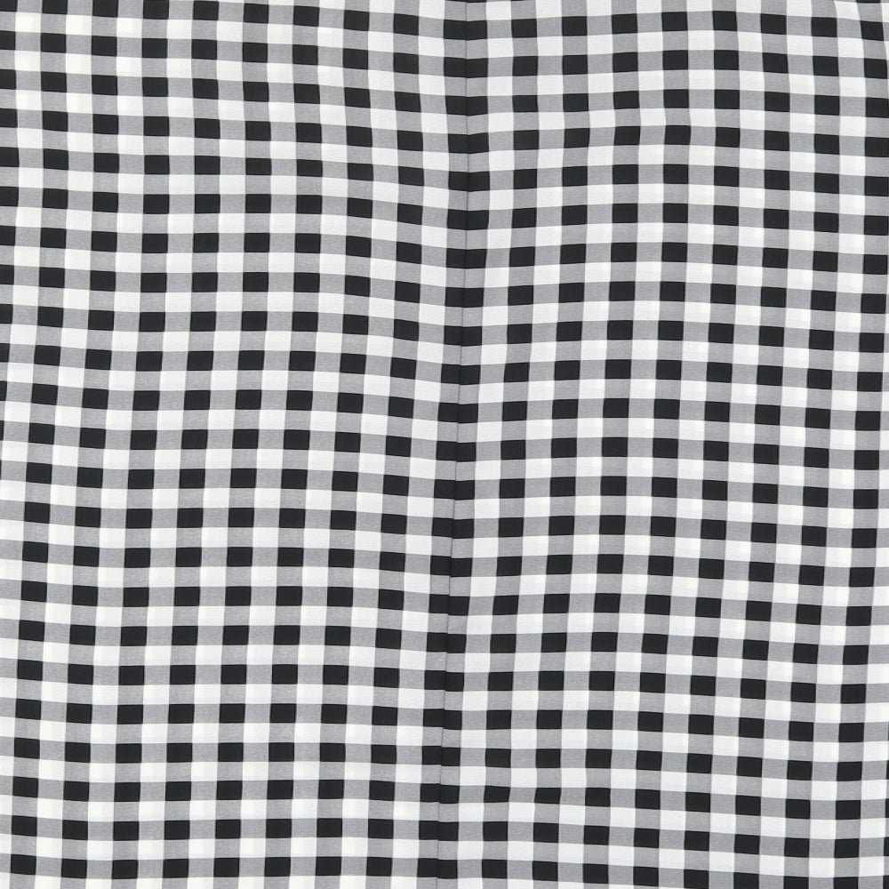Peacocks Womens Grey Check  Basic T-Shirt Size 14