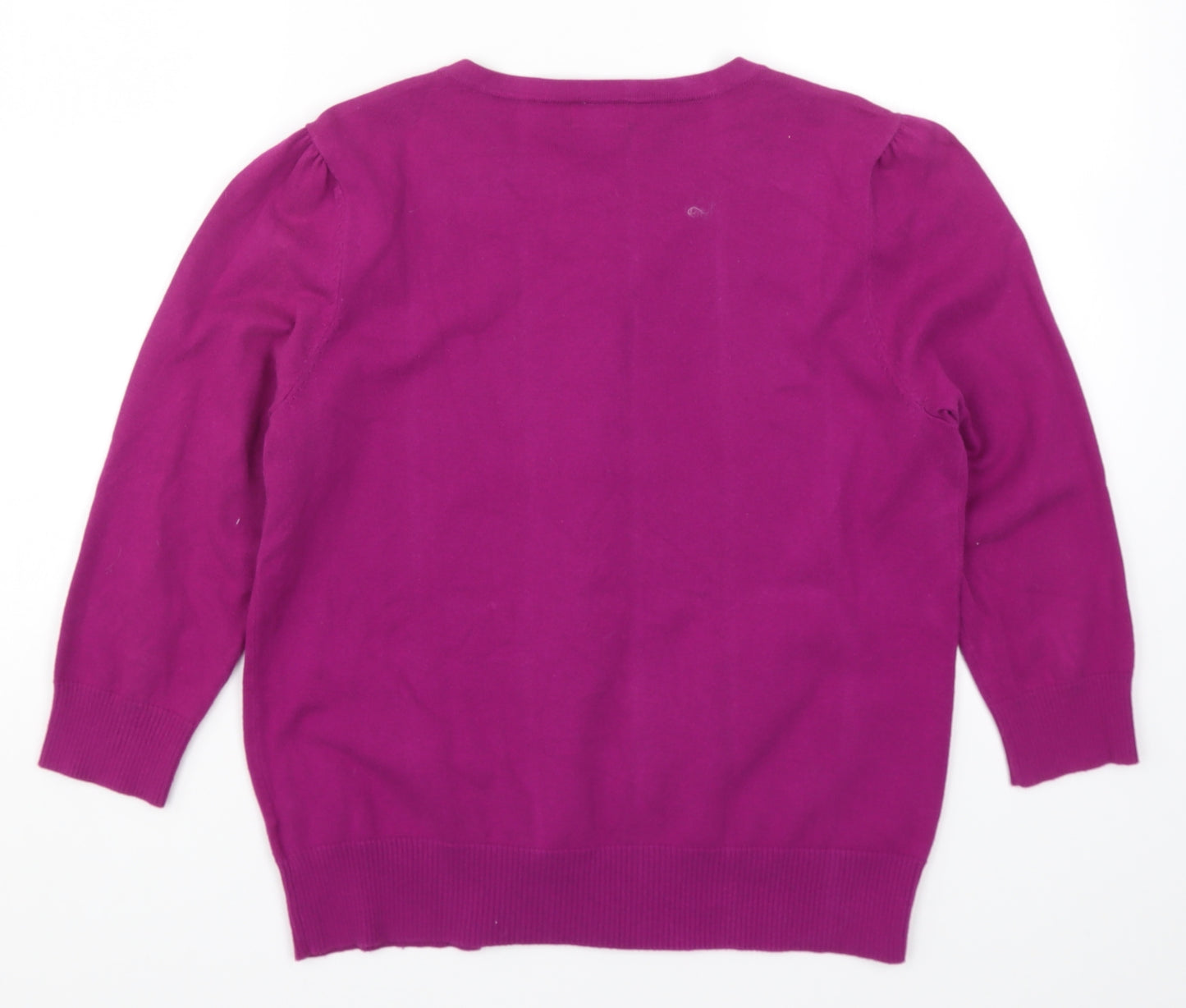 F&F Womens Pink  Knit Cardigan Jumper Size 14