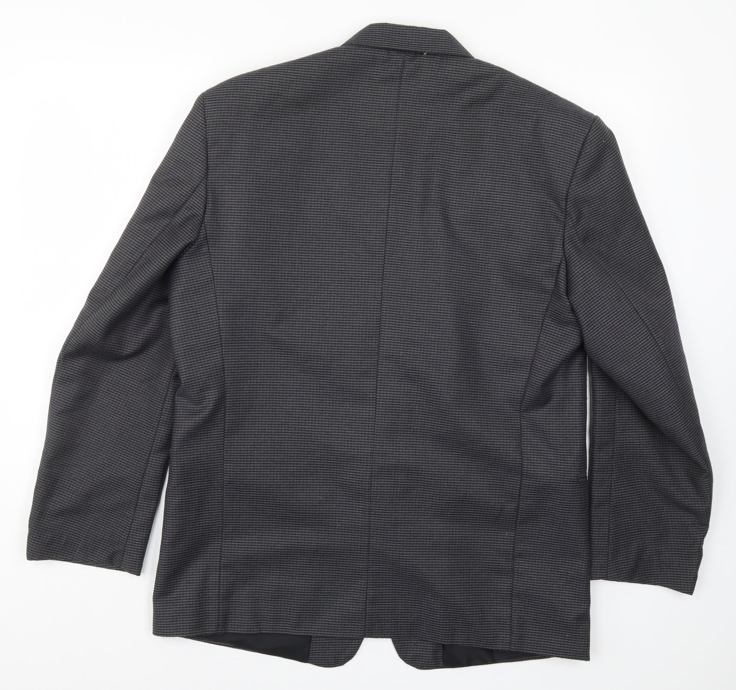 Preworn Mens Grey Striped  Jacket Suit Jacket Size 40
