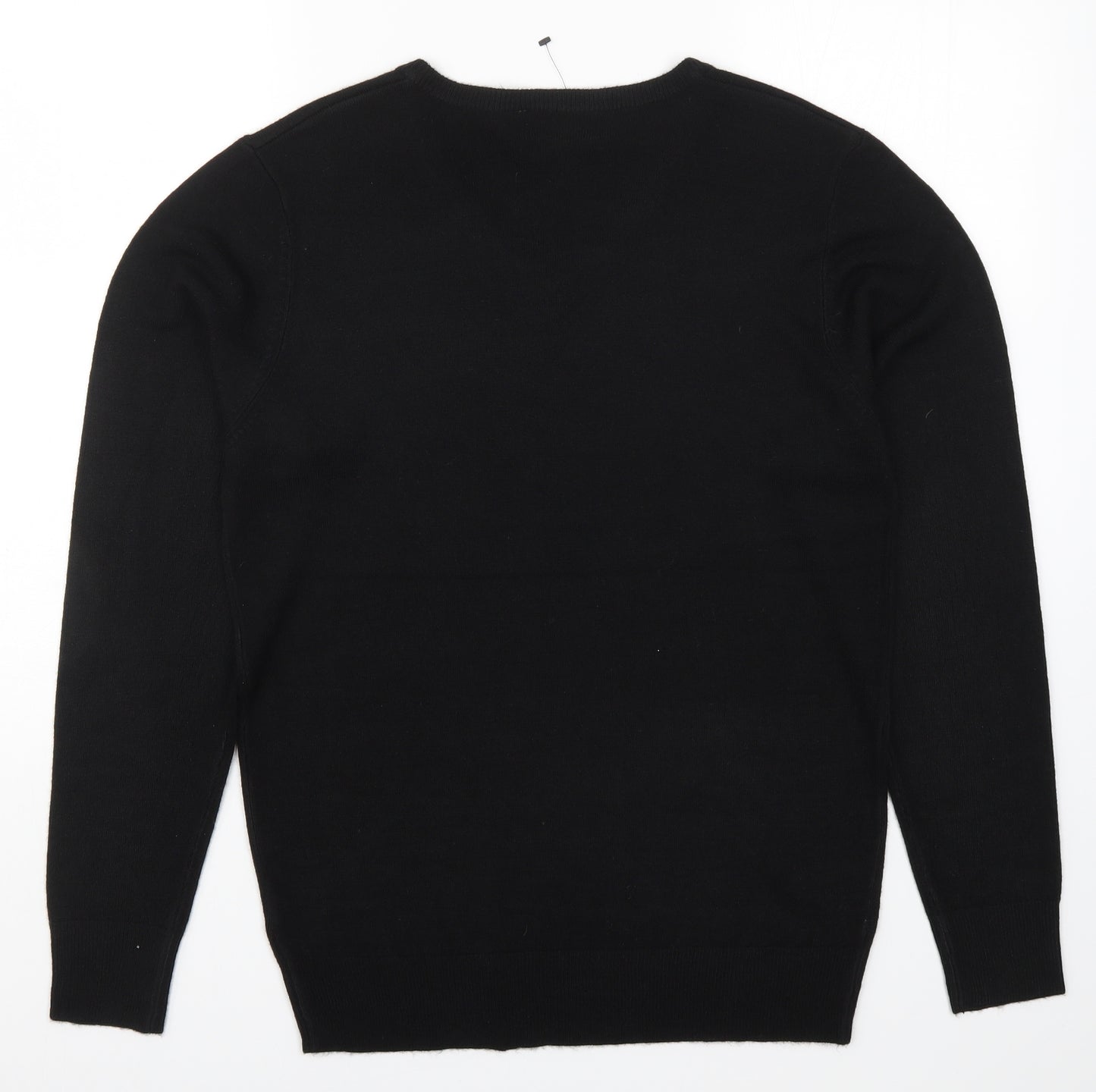 Originals Mens Black  Knit Pullover Jumper Size M