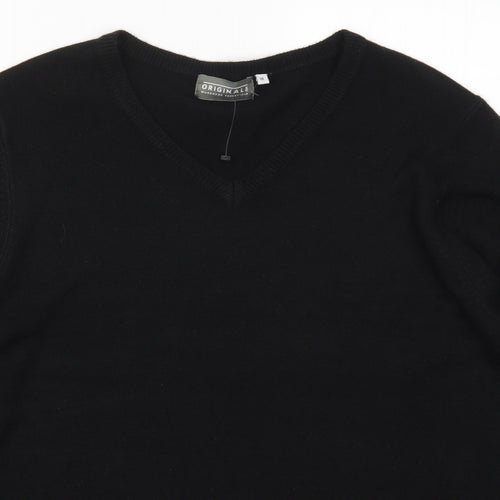 Originals Mens Black  Knit Pullover Jumper Size M