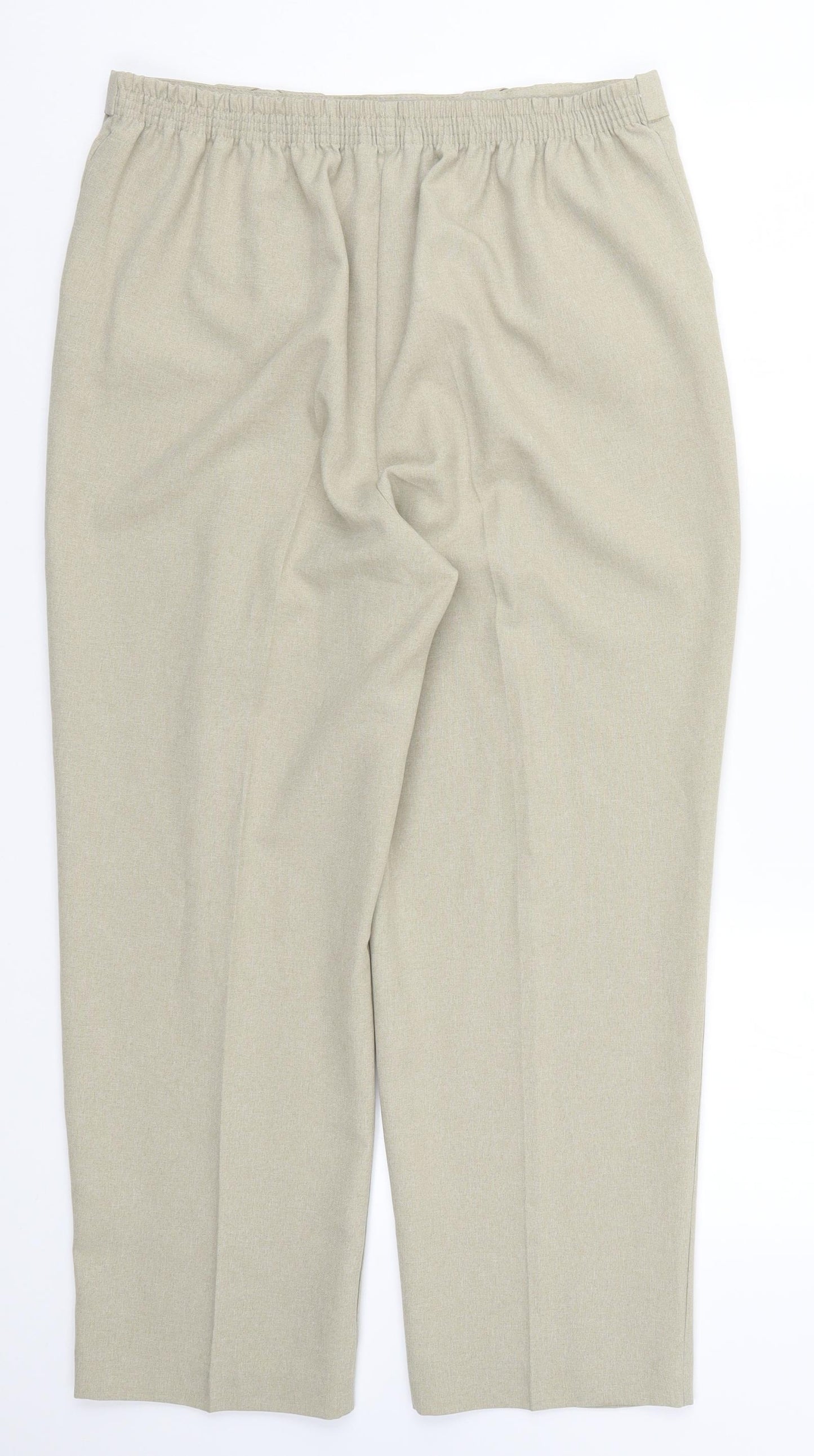 Bonmarché Womens Beige   Trousers  Size 16 L25.5 in