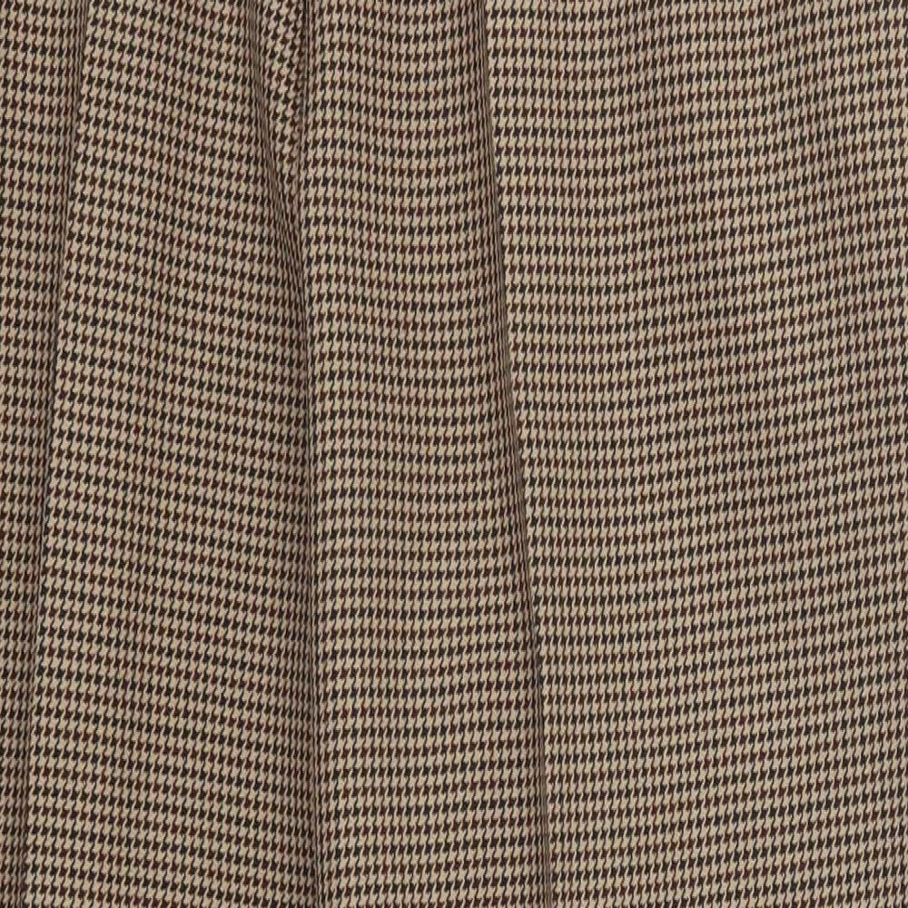Saira Womens Brown Houndstooth  Trousers  Size 22 L24 in