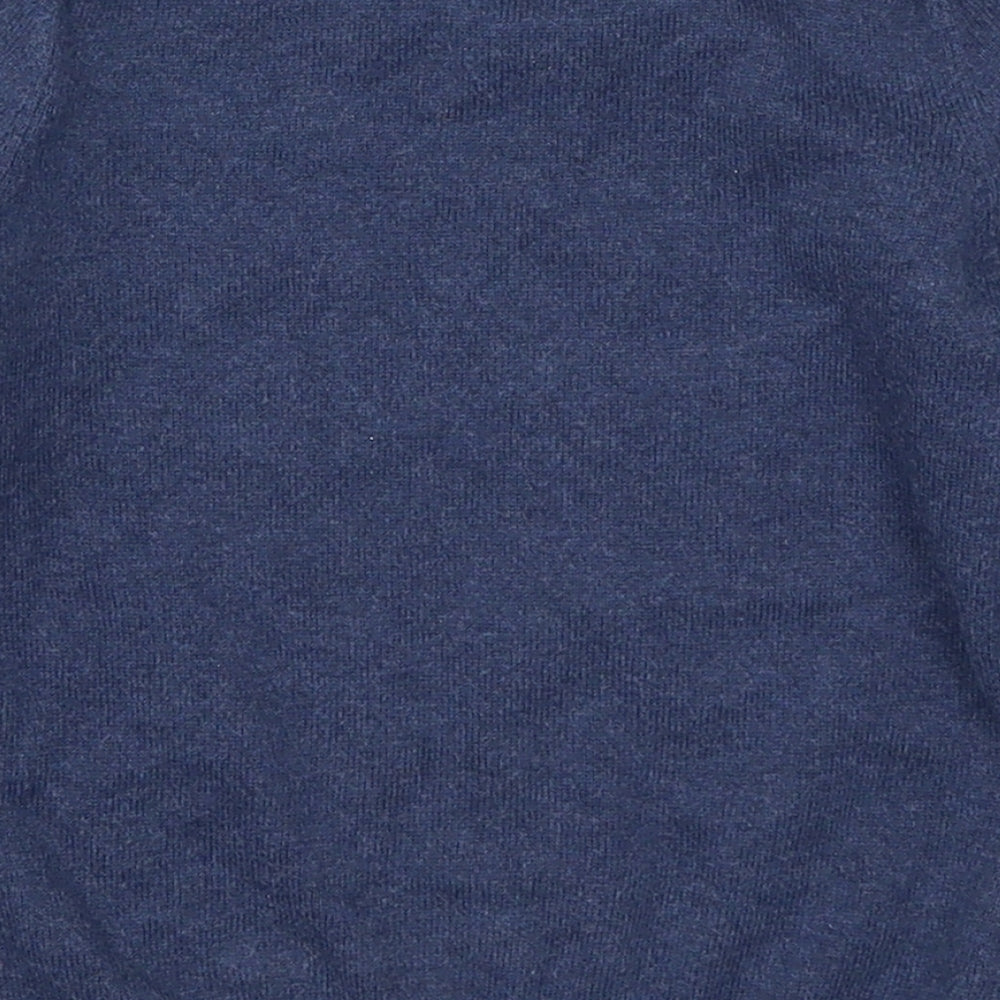 Blue Zoo Boys Blue  Knit Pullover Jumper Size 2-3 Years  - Robot Rocket Ship